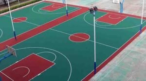 basketball court lighting layout